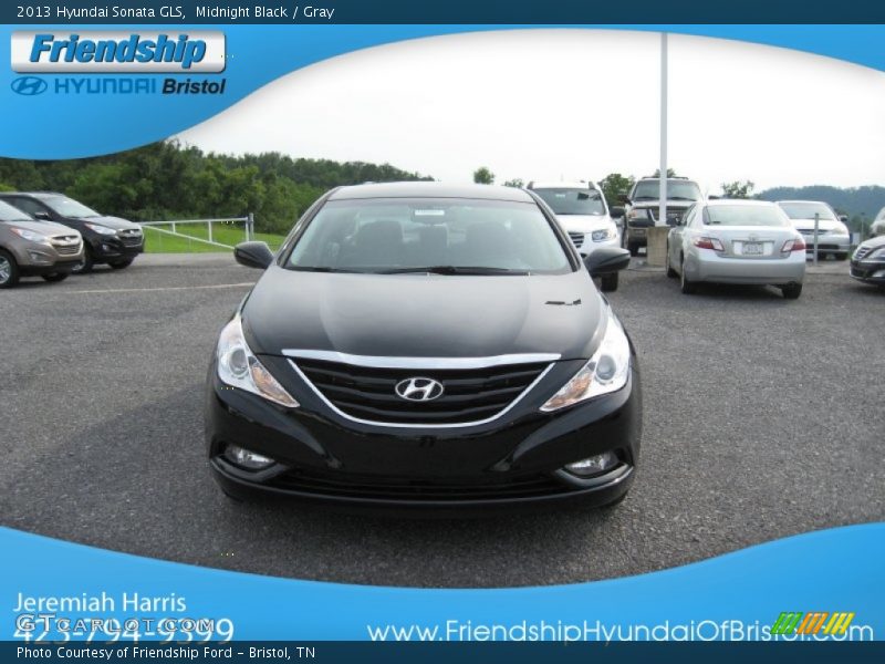 Midnight Black / Gray 2013 Hyundai Sonata GLS
