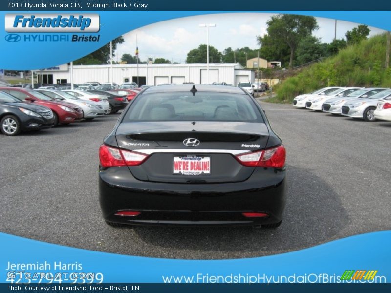 Midnight Black / Gray 2013 Hyundai Sonata GLS