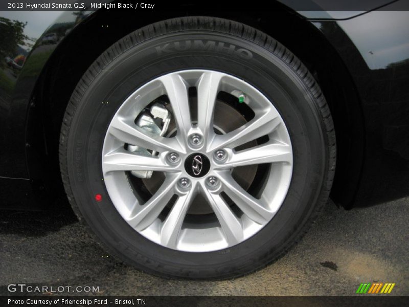 Midnight Black / Gray 2013 Hyundai Sonata GLS
