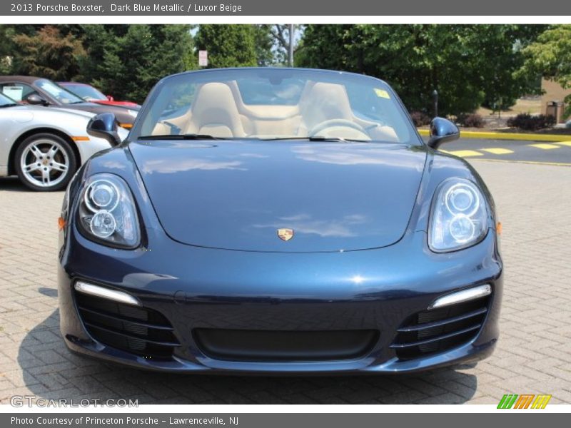 Dark Blue Metallic / Luxor Beige 2013 Porsche Boxster