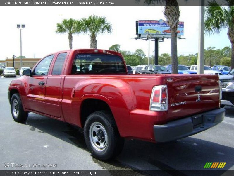Lava Red / Slate Gray 2006 Mitsubishi Raider LS Extended Cab