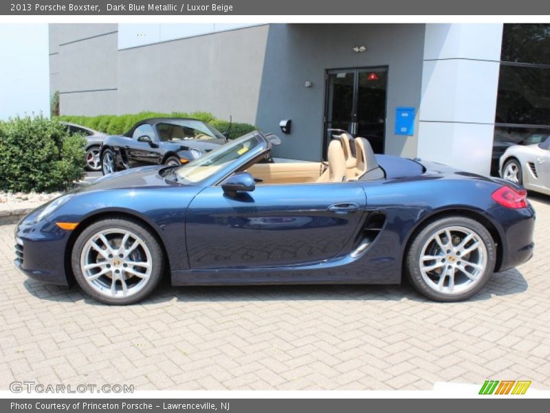 Dark Blue Metallic / Luxor Beige 2013 Porsche Boxster
