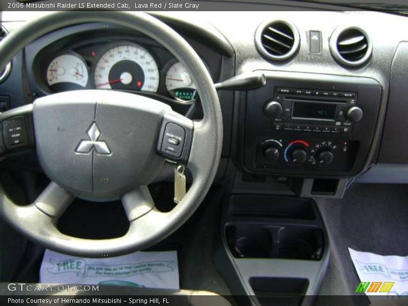 Lava Red / Slate Gray 2006 Mitsubishi Raider LS Extended Cab