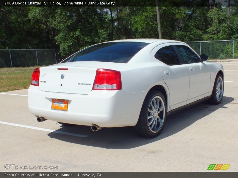 Stone White / Dark Slate Gray 2009 Dodge Charger R/T Police
