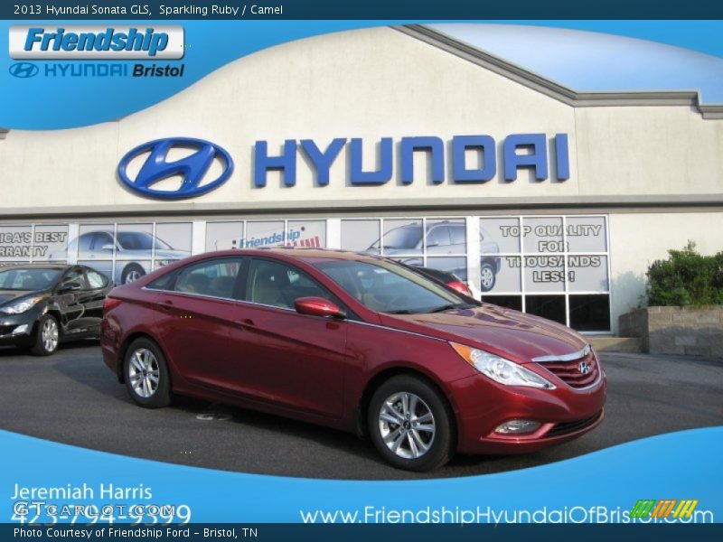 Sparkling Ruby / Camel 2013 Hyundai Sonata GLS