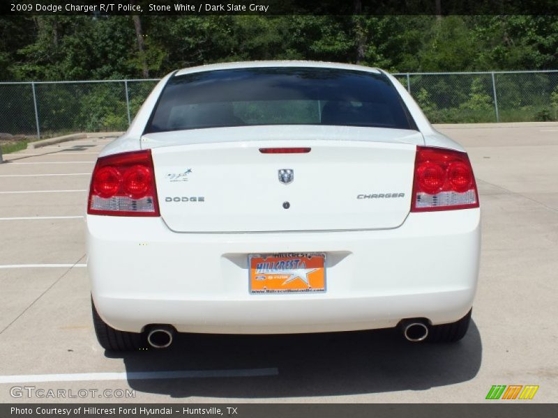 Stone White / Dark Slate Gray 2009 Dodge Charger R/T Police