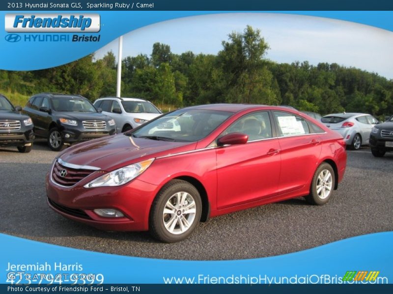 Sparkling Ruby / Camel 2013 Hyundai Sonata GLS