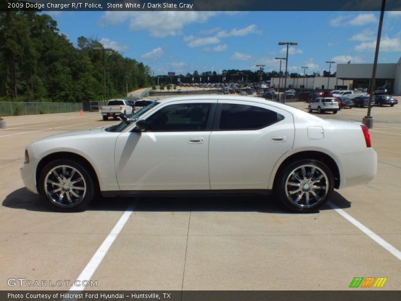 Stone White / Dark Slate Gray 2009 Dodge Charger R/T Police