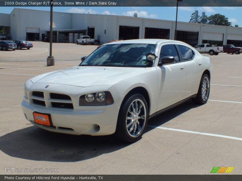 Stone White / Dark Slate Gray 2009 Dodge Charger R/T Police