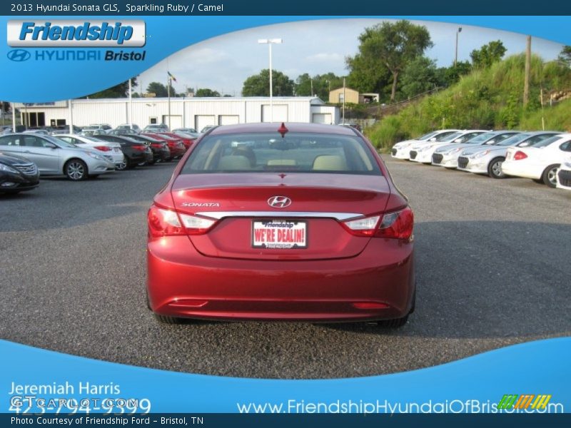 Sparkling Ruby / Camel 2013 Hyundai Sonata GLS