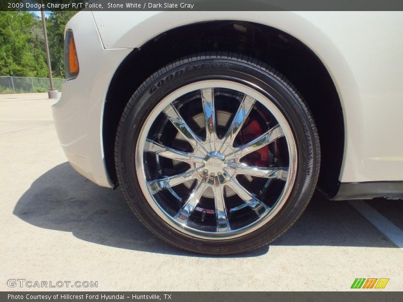 Stone White / Dark Slate Gray 2009 Dodge Charger R/T Police