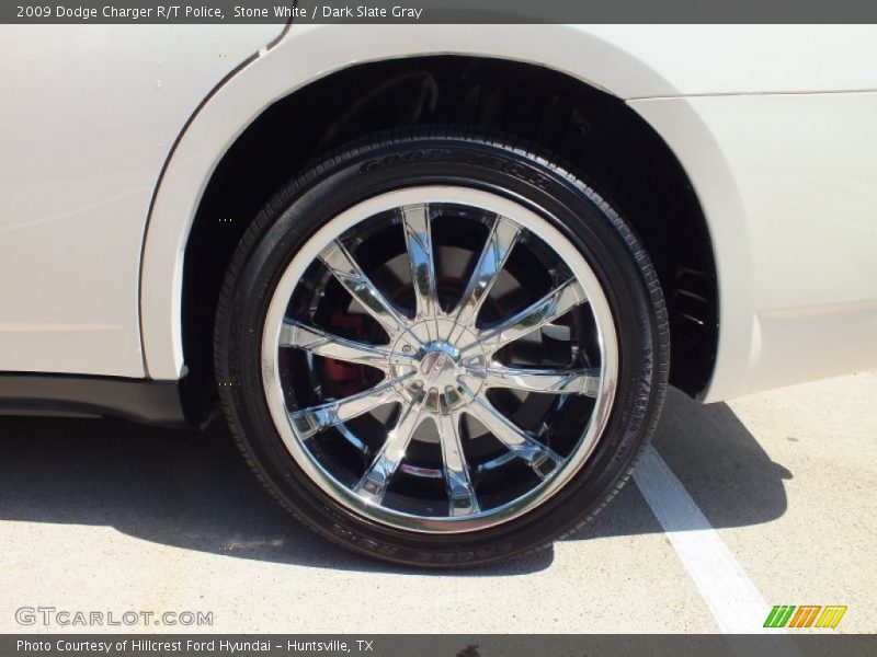 Stone White / Dark Slate Gray 2009 Dodge Charger R/T Police