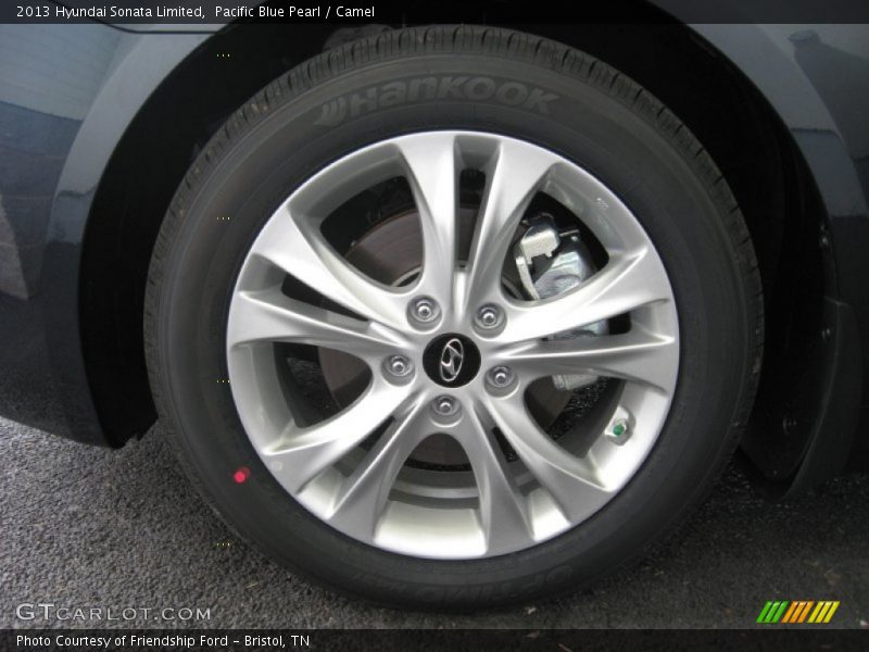 Pacific Blue Pearl / Camel 2013 Hyundai Sonata Limited
