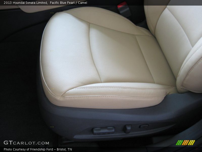 Pacific Blue Pearl / Camel 2013 Hyundai Sonata Limited