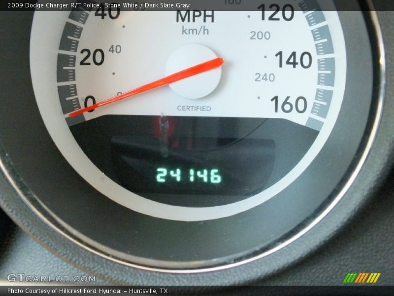 Stone White / Dark Slate Gray 2009 Dodge Charger R/T Police