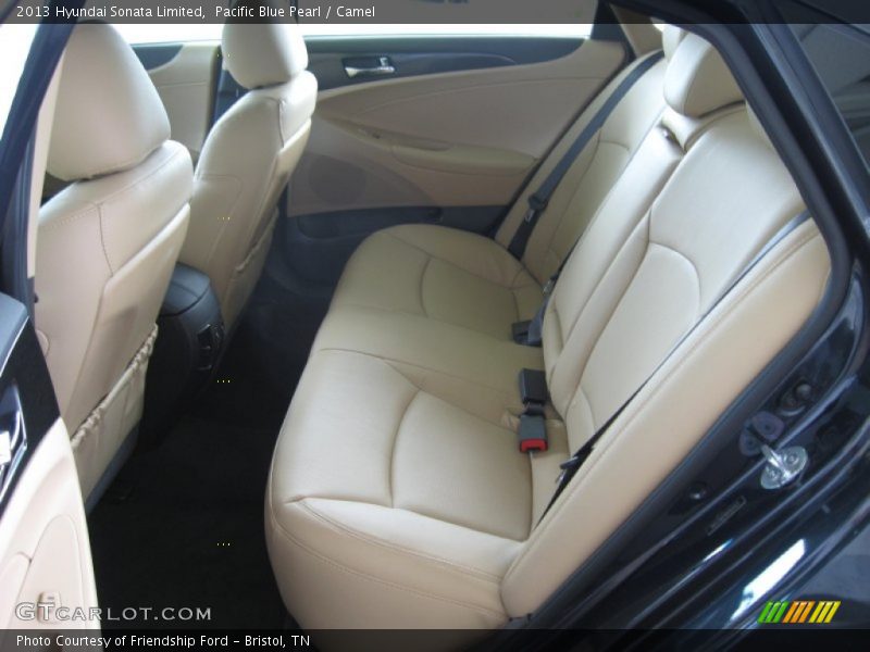 Pacific Blue Pearl / Camel 2013 Hyundai Sonata Limited