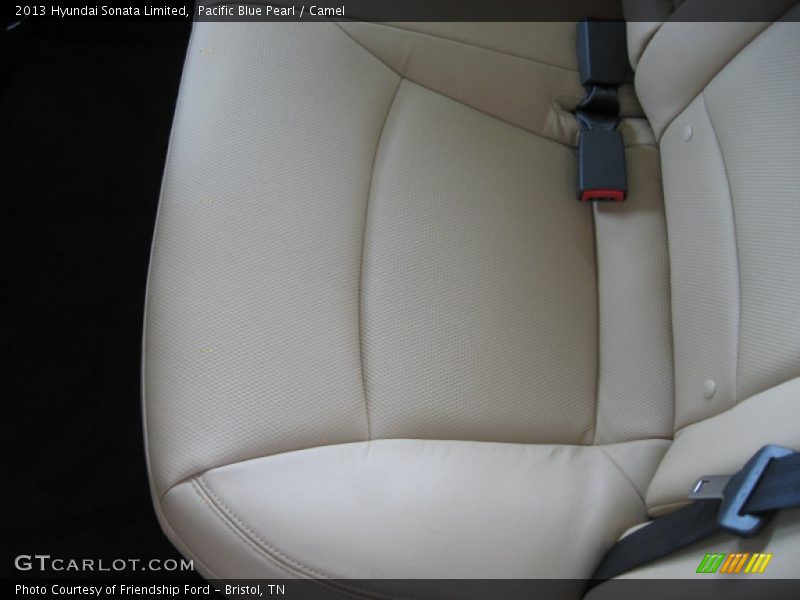 Pacific Blue Pearl / Camel 2013 Hyundai Sonata Limited