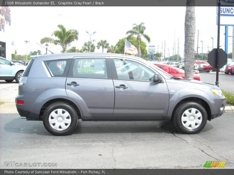Graphite Gray Pearl / Black 2008 Mitsubishi Outlander ES