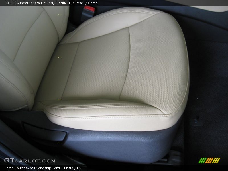 Pacific Blue Pearl / Camel 2013 Hyundai Sonata Limited