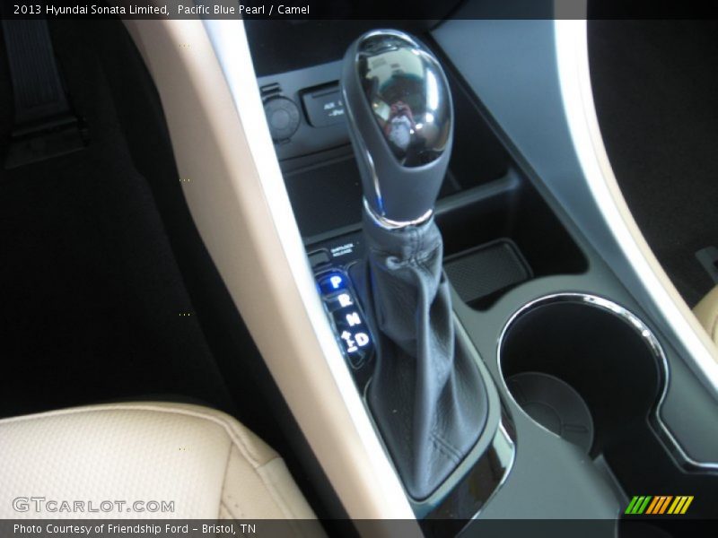 Pacific Blue Pearl / Camel 2013 Hyundai Sonata Limited