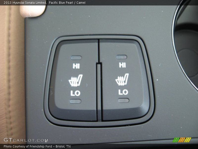 Pacific Blue Pearl / Camel 2013 Hyundai Sonata Limited