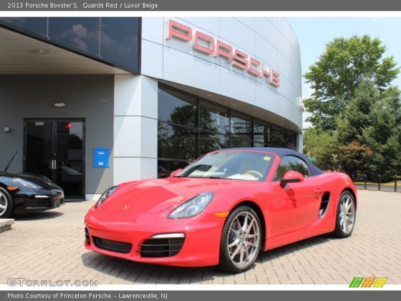 Guards Red / Luxor Beige 2013 Porsche Boxster S