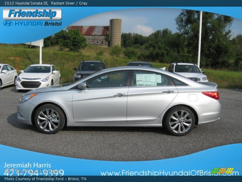 Radiant Silver / Gray 2013 Hyundai Sonata SE