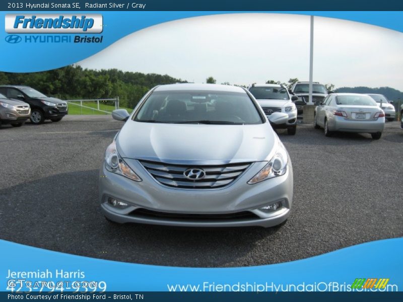 Radiant Silver / Gray 2013 Hyundai Sonata SE