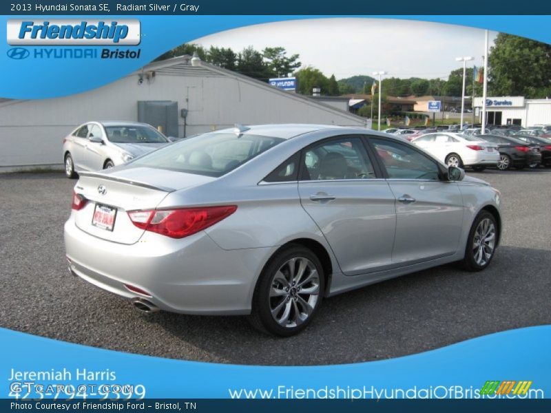 Radiant Silver / Gray 2013 Hyundai Sonata SE