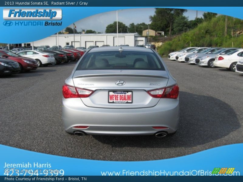 Radiant Silver / Gray 2013 Hyundai Sonata SE