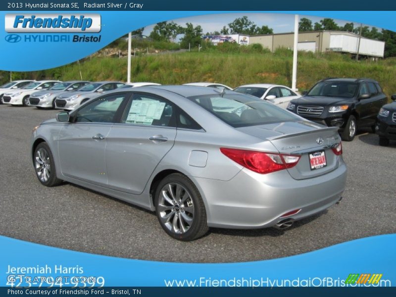Radiant Silver / Gray 2013 Hyundai Sonata SE