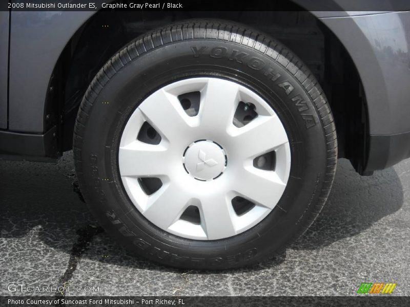 Graphite Gray Pearl / Black 2008 Mitsubishi Outlander ES
