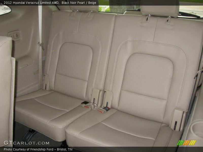 Black Noir Pearl / Beige 2012 Hyundai Veracruz Limited AWD