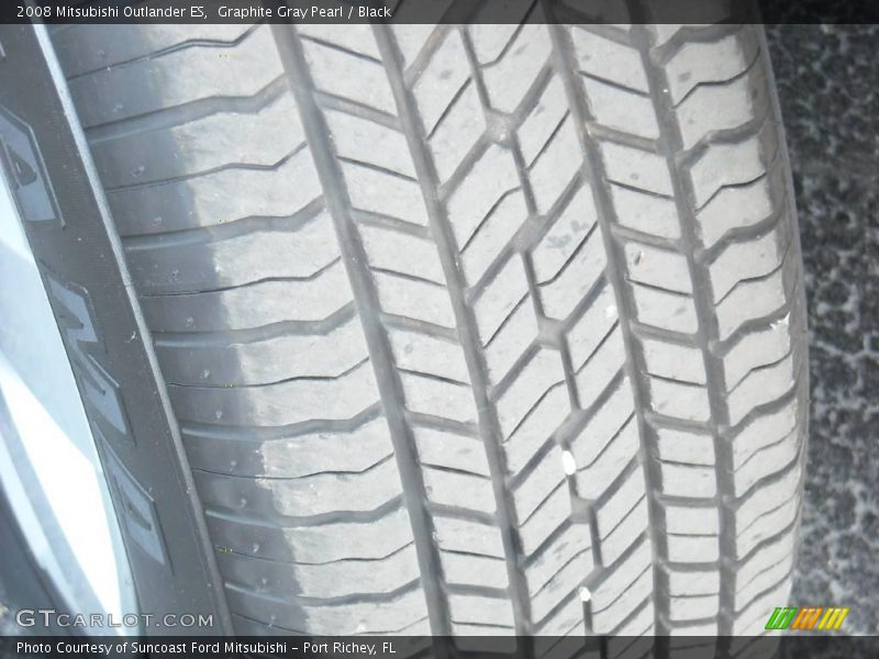 Graphite Gray Pearl / Black 2008 Mitsubishi Outlander ES