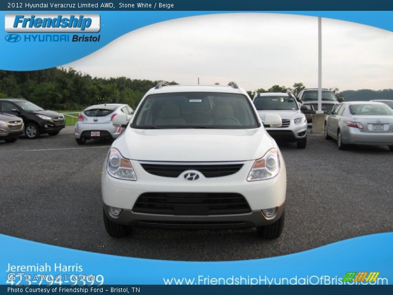 Stone White / Beige 2012 Hyundai Veracruz Limited AWD