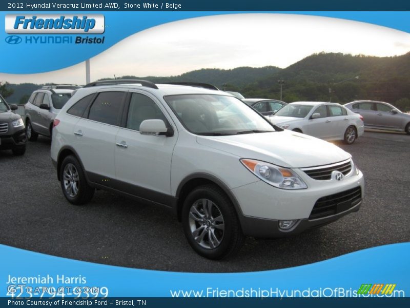 Stone White / Beige 2012 Hyundai Veracruz Limited AWD