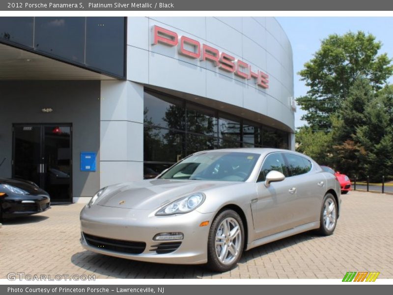 Platinum Silver Metallic / Black 2012 Porsche Panamera S