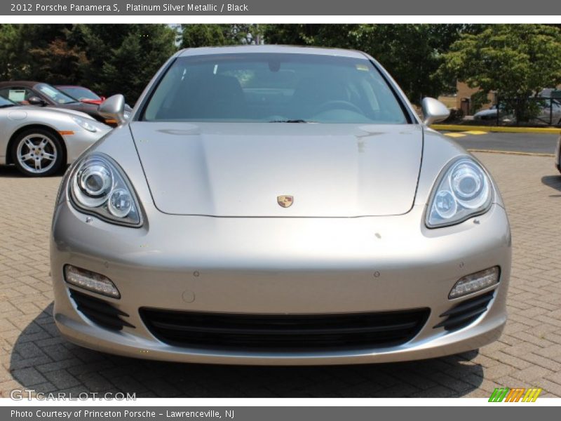 Platinum Silver Metallic / Black 2012 Porsche Panamera S