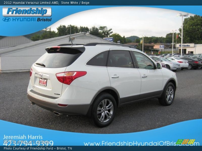 Stone White / Beige 2012 Hyundai Veracruz Limited AWD