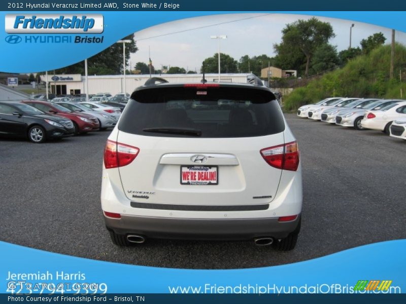 Stone White / Beige 2012 Hyundai Veracruz Limited AWD