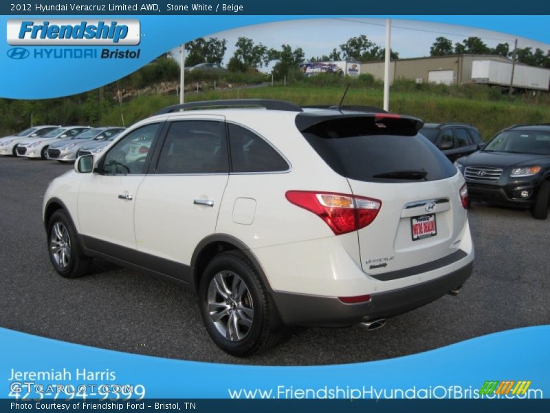 Stone White / Beige 2012 Hyundai Veracruz Limited AWD