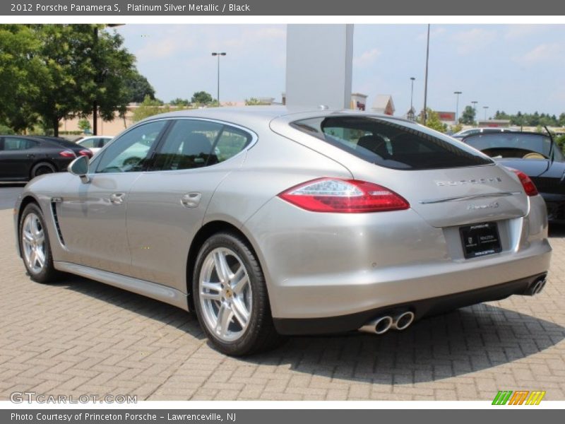 Platinum Silver Metallic / Black 2012 Porsche Panamera S