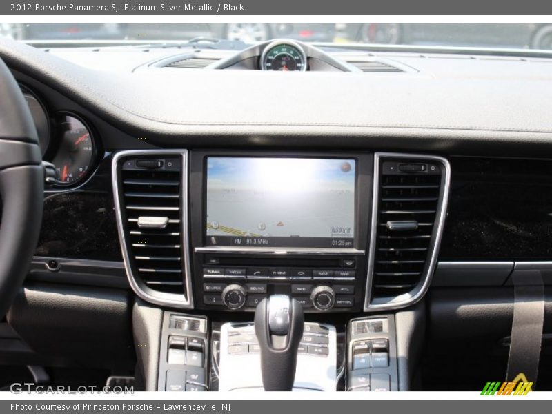 Platinum Silver Metallic / Black 2012 Porsche Panamera S