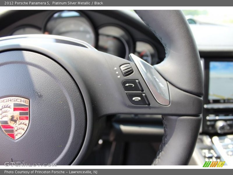 Platinum Silver Metallic / Black 2012 Porsche Panamera S