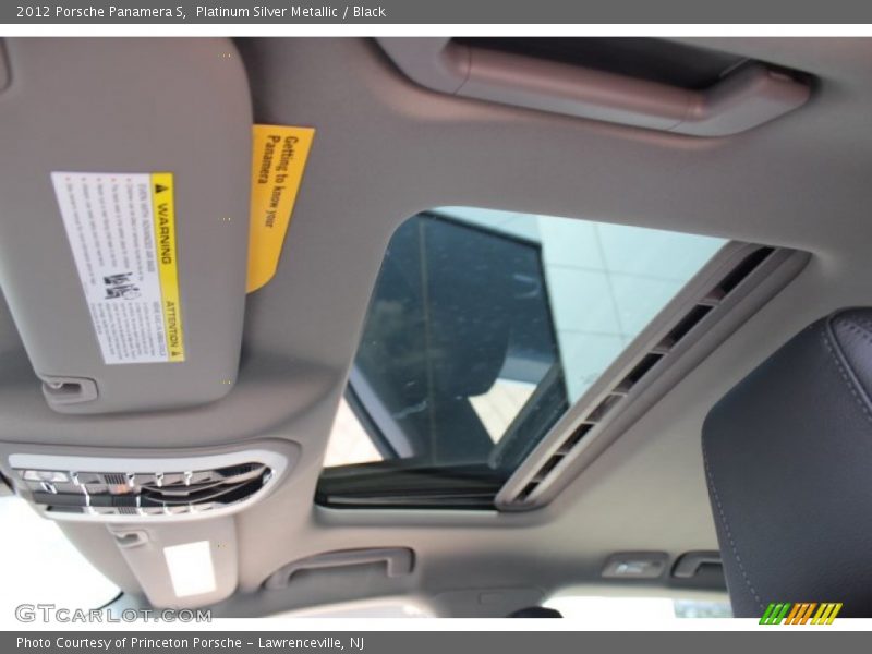 Platinum Silver Metallic / Black 2012 Porsche Panamera S