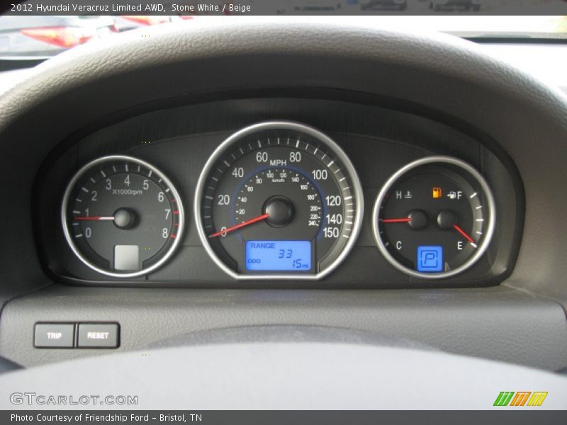 Stone White / Beige 2012 Hyundai Veracruz Limited AWD