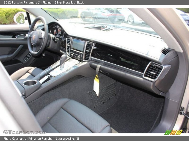Platinum Silver Metallic / Black 2012 Porsche Panamera S