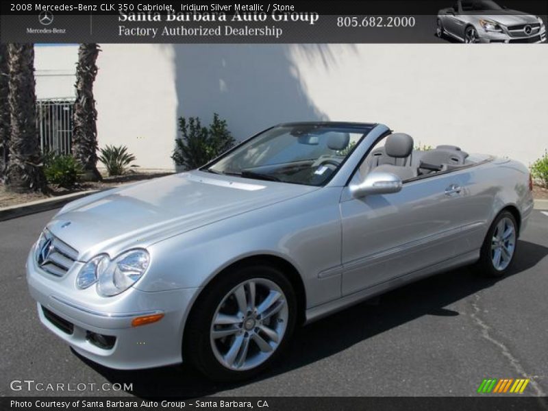 Iridium Silver Metallic / Stone 2008 Mercedes-Benz CLK 350 Cabriolet