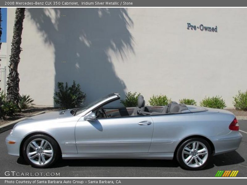 Iridium Silver Metallic / Stone 2008 Mercedes-Benz CLK 350 Cabriolet