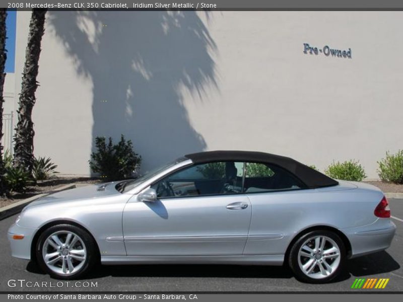 Iridium Silver Metallic / Stone 2008 Mercedes-Benz CLK 350 Cabriolet